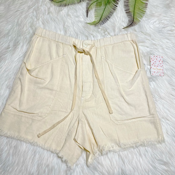 FREE PEOPLE Tomboy linen shorts - Picture 3 of 3